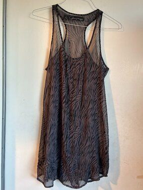 Patterson J Kincaid - Sheer Zebra Print Tank